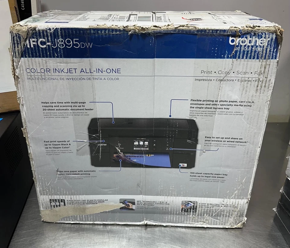 Brother MFC-J895DW InkJet All-In-One Color Printer, Brand NEW - Image 2 of 3