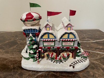 Hawthorne Village Rudolph's Christmas Town Peppermint Mine & Candy Cane Fact1910