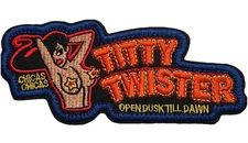 Horror Movie Halloween Titty Twister Dusk Til Dawn - Embroidered Iron-On Patch