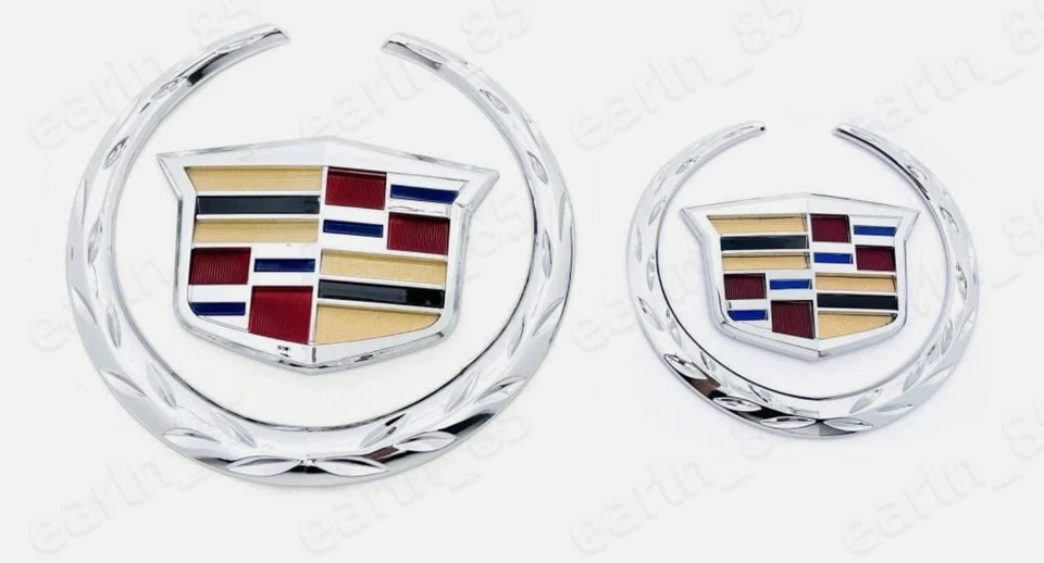 Хромированная передняя решетка с логотипом Cadillac комплект эмблем задней крышки багажника для XTS CTS Escalade - Изображение 2 из 3