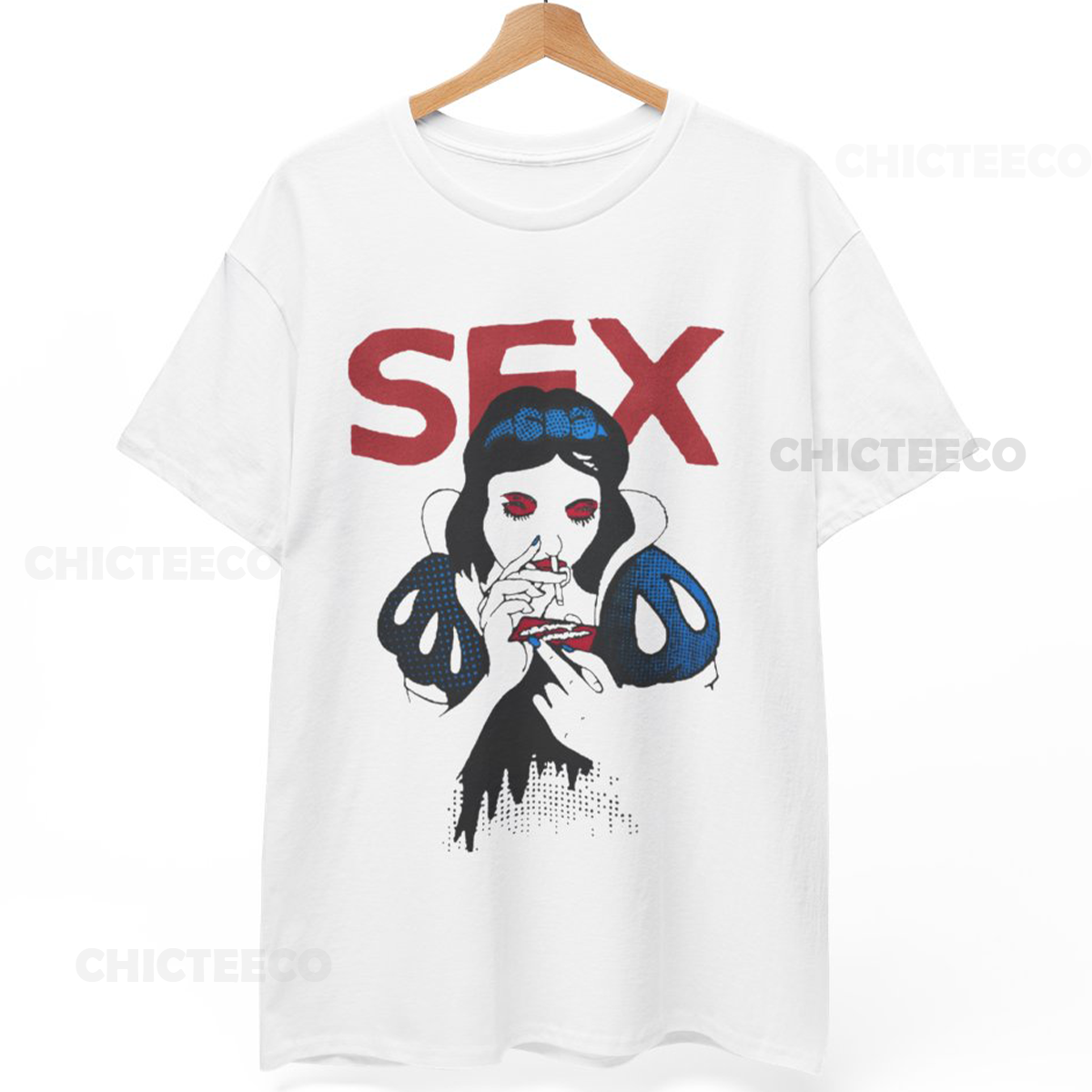 【SEXoriginal】SEDITIONARIES Footballer SEX T-Shirt Seditionaries Vivienne Westwood Snow White Punk Unisex