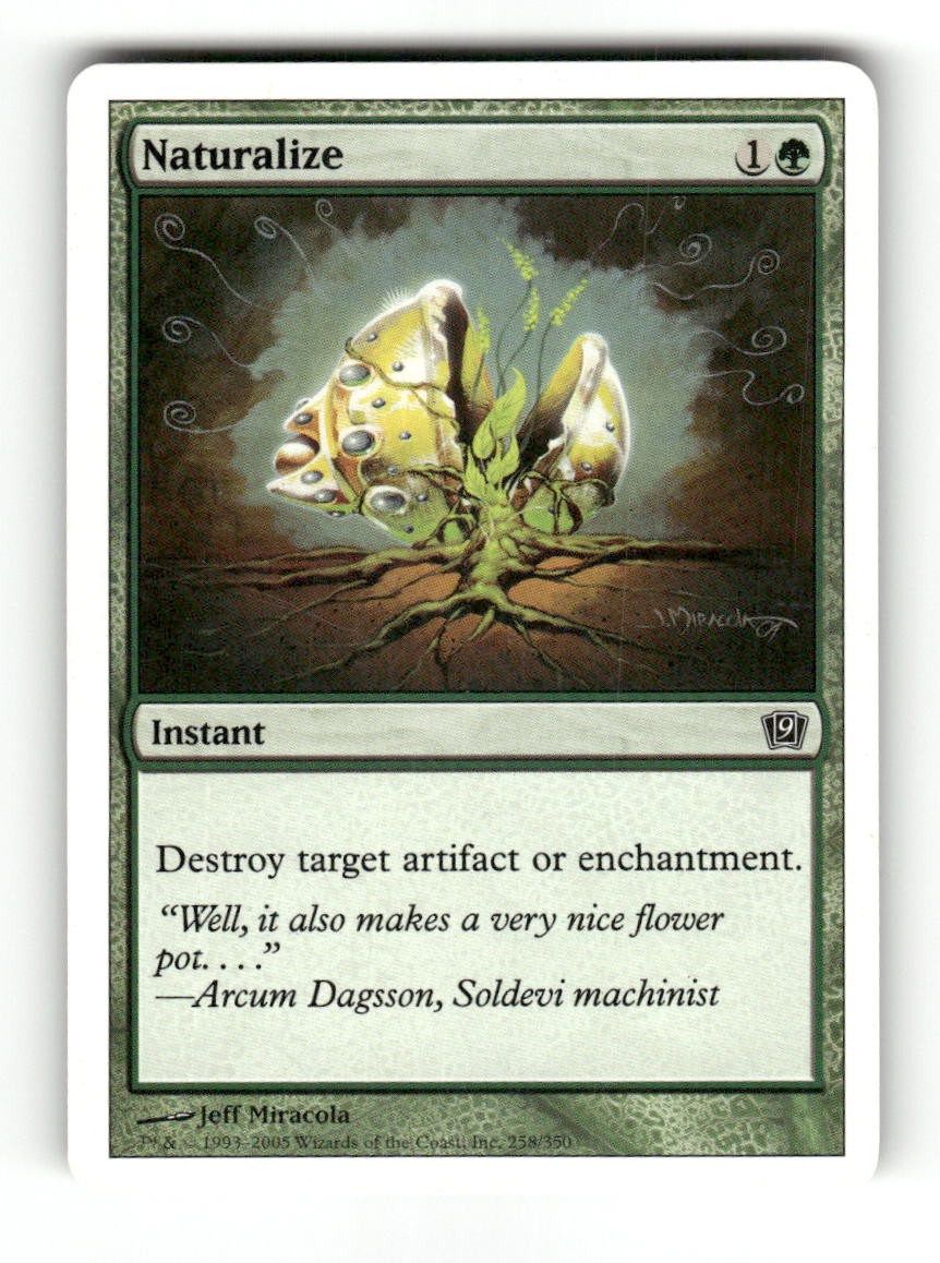 Naturalize 258 Common 9th Edition Magic: The Gathering Near Mint