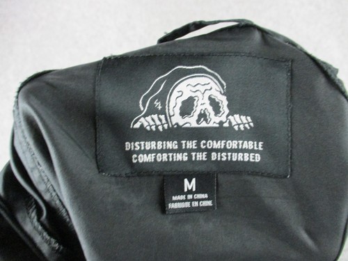 Sketchy Tank Jacket Mens Medium Hooded Down With My Demons Graphic Streetwear - Picture 5 of 15
