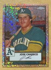 Jose Canseco 2021 Topps Chrome Platinum Gold Mini Diamond Refractor #36/75 Mint
