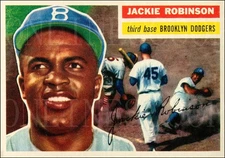 1956 Topps #30 Jackie Robinson New York Dodgers Baseball Card REPRODUCTION NEW