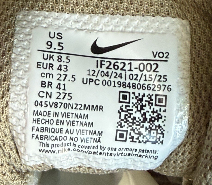 Nike Air Max Fire Sneakers Men's 9.5 Light Bone Volt Khaki (IF2621-002), NIB — product photo 9 of 16