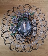 Klosterarbeit, Perlen-Kranz um 1890, Grabschmuck,ewiger Kranz,gothik,Grabkranz,