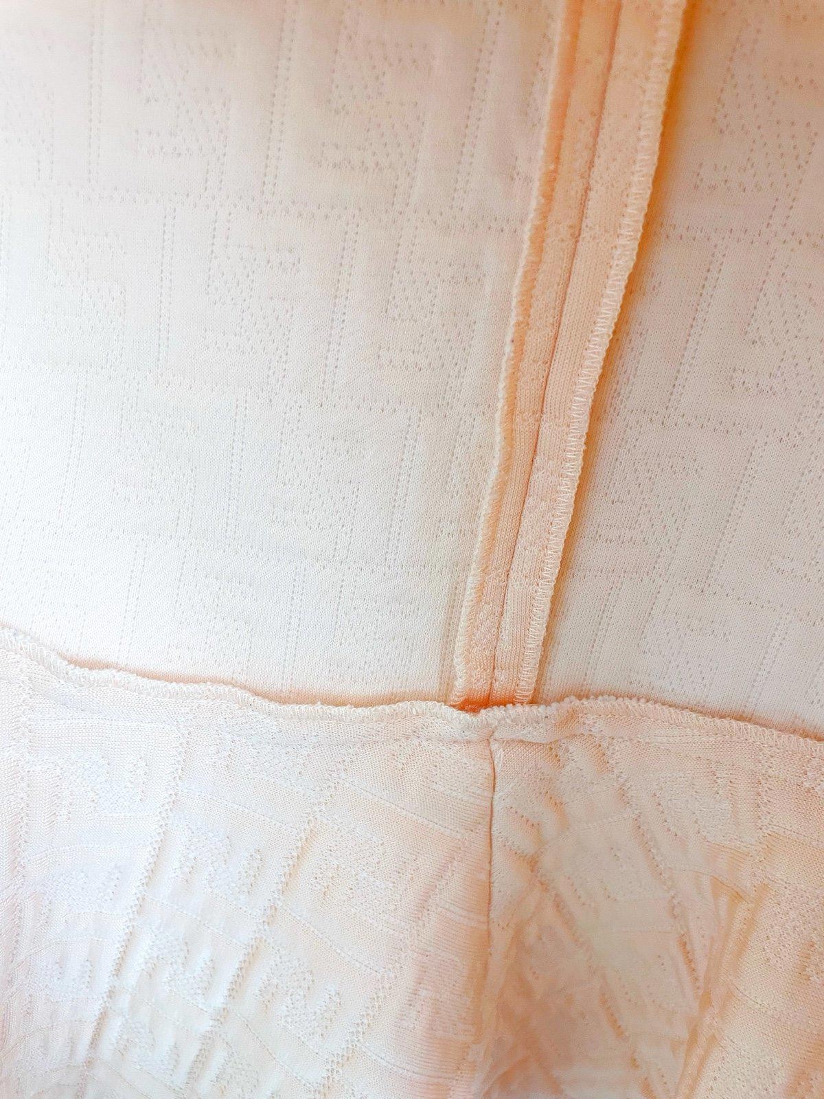 Authentic Fendi Girls Dress Size 6 Blush FF Logo Jacquard Luxury Designer thumbnail 7