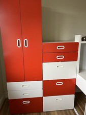 IKEA STUVA - Furniture Bundle Includes Wardrobe, Cupboard & Optional Free Desk