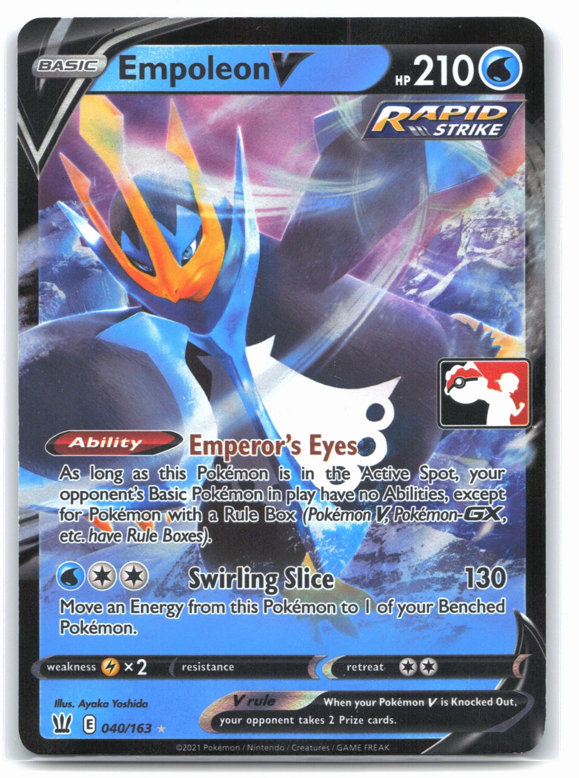 Empoleon V 040/163 Prize Pack Series Cards Holo Pokemon Ultra Rare Near Mint