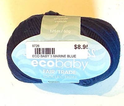 Debbie Bliss Eco Baby Yarn - 100% Organic Cotton - Blue  #3 Dye lot 69