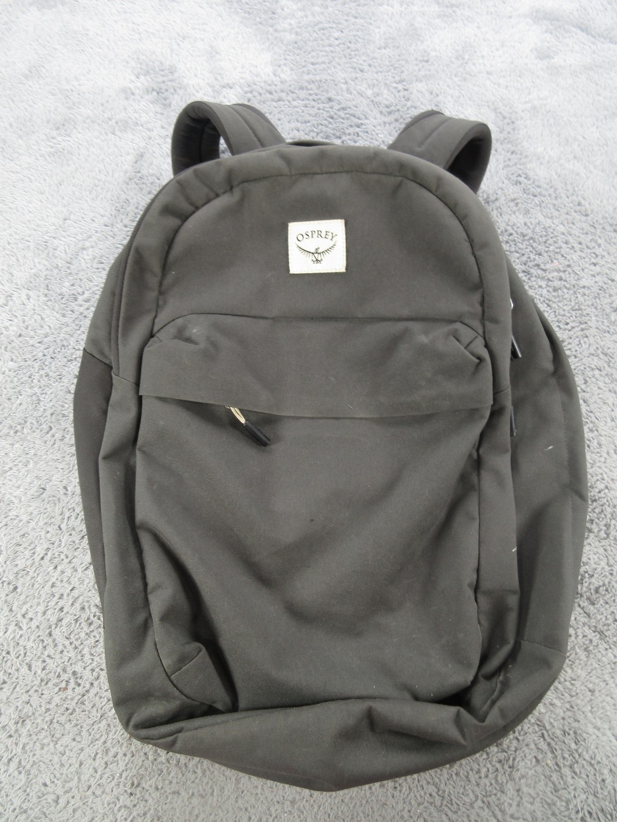 Osprey Backpack Green Laptop Hiking Travel Daypack Nylon Zip