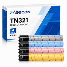 TN321 4PK BK/C/M/Y Toner Replacement for bizhub C224 C224e C284 C284e C364 C364e