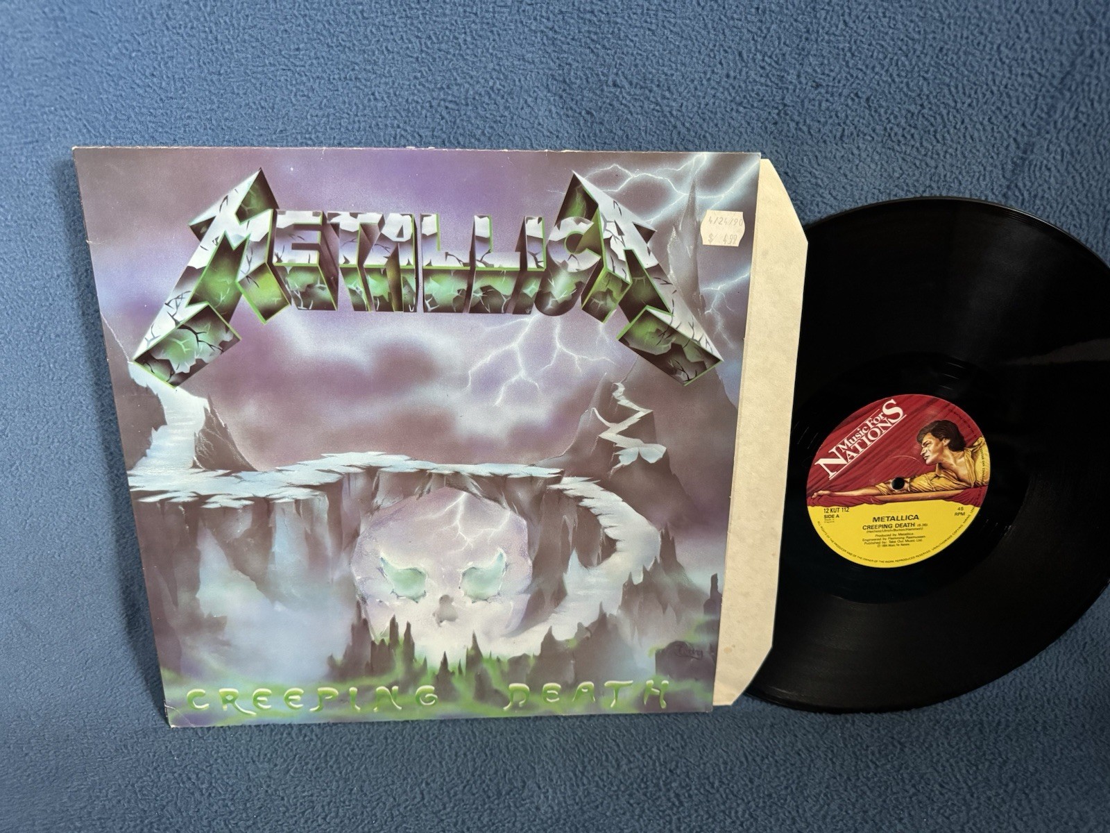 Metallica Creeping Death Vinyl Record Music For Nations 12 KUT 112 1986 Vinyl EX