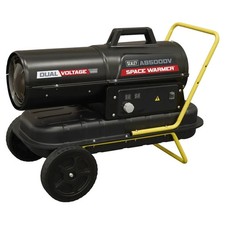 Sealey AB500DV Dual Voltage Kerosene/Diesel Space Warmer� Heater with Wheels