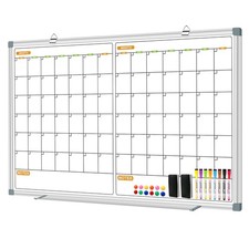 Calendar Whiteboard for Wall, 2 Month Calendar Dry Erase Board 36 X 24 Inch, ...