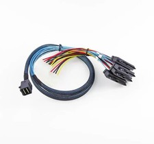 MINI SAS HD SFF 8643 to 4 SAS SSD hard drive 12G 1 drag 4 connect data cable