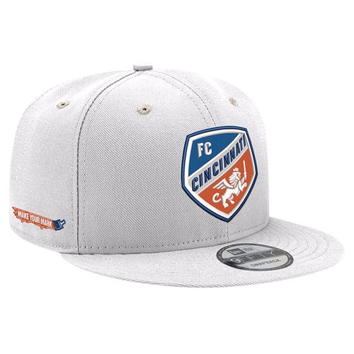 Men's New Era White FC Cincinnati Jersey Hook 9FIFTY Snapback Hat