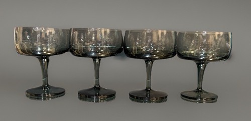 Gorham Accent Gray…Set Of (4) Champagne / Tall Sherbets..Three Sets Of (4)..BIN - Picture 7 of 7