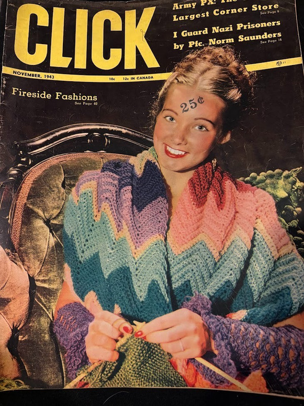 CLICK MAGAZINE, NOVEMBER, 1943 ISSUE - PX STORE, GREENBRIAR HOTEL, JIMMY SAVO