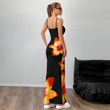 Womens Large Sling Dress Skinny Sheath One Step Skirt L Fitted Bodycon Clubwear