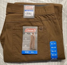 Men's 38x31 Coleman Canvas Durable Utility Comfort Stretch Pant labeled 38x32 