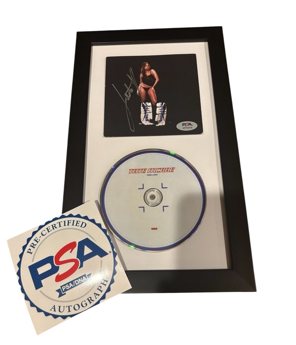Tate McRae 直筆サイン CD TATE MCRAE THINK LATER SIGNED PSA/DNA COA DISPLAY FRAMED CD