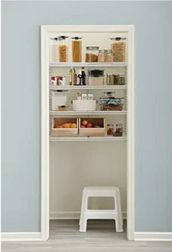 Rubbermaid 36" Sistema di Scaffali per Organizzazione Dispensa, Montaggio Diretto a Parete, 4 Ripiani... - Foto 12 di 14