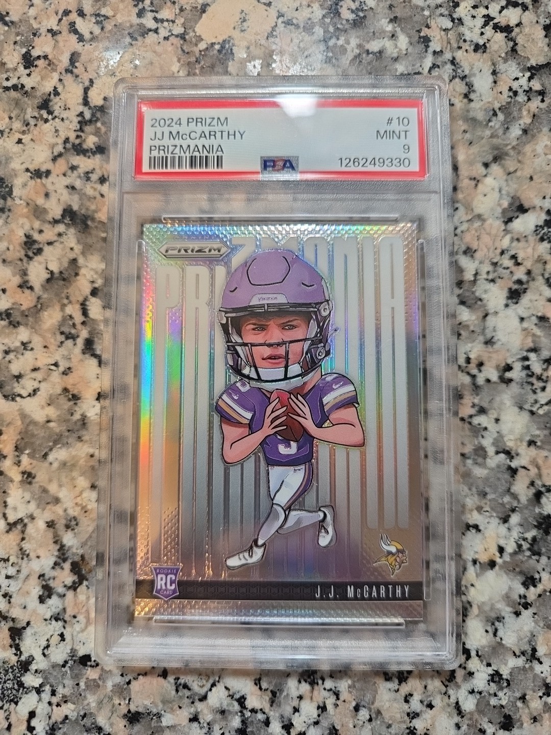 2024 Panini Prizm - Prizmania J.J. McCarthy #10 (RC) PSA 9
