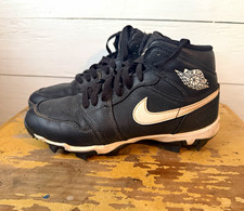 Jordan Air Jordan Youth Baseball Cleats Black White Unisex US Size 5.5Y