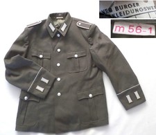 DDR NVA m56-1 Deutsche Armee Uniform Jacke 1981 Soldat mit Ärmelpatten
