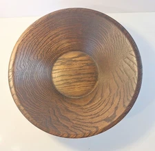 DidWare Heirloom Oak 10” Serving Bowl No. 1024 Independent Stave Co Excellent