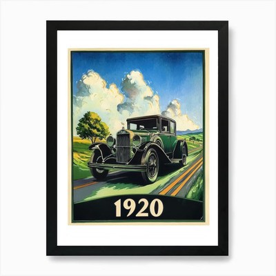 Aihrgdesign A Retro Industrial Post Framed Wall Art Poster Canvas Print Picture