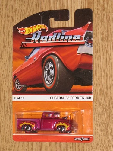 HOT WHEELS REDLINE HERITAGE 8/18 CUSTOM '56 FORD TRUCK MOC