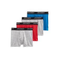 Jockey Boys' Cotton Blend Boxer Brief - 4 Pack
