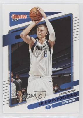 2021-22 Panini Donruss Purple Press Proof 63/199 Kristaps Porzingis #57 0q3