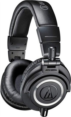 Audio Technica Kopfhörer ATH-M50x Schwarz Professioneller Monitorkopfhörer