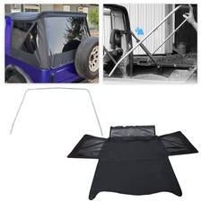 For 1986-94 Suzuki Samurai Soft Top Roof Tinted Windows W Steel Support Bow For 1986-94 Suzuki Samurai Soft Top Roof Tinted Windows W Steel Support Bow