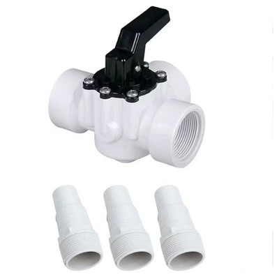 Hose Adapter 3 Way Valves Efficient Pool Replacement Part Plastic 3 Way Valves