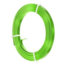 1-Pack 5mm Wide x 9.8ft/3m Bendable Flat Aluminum Wire Grass Green