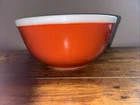 Pyrex Mixing Bowl Vintage 1945-1968, Red-orange 8qt USA