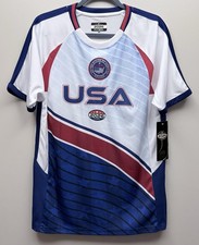 NEW 2026 Futbol USA Soccer International Collection White Jersey M