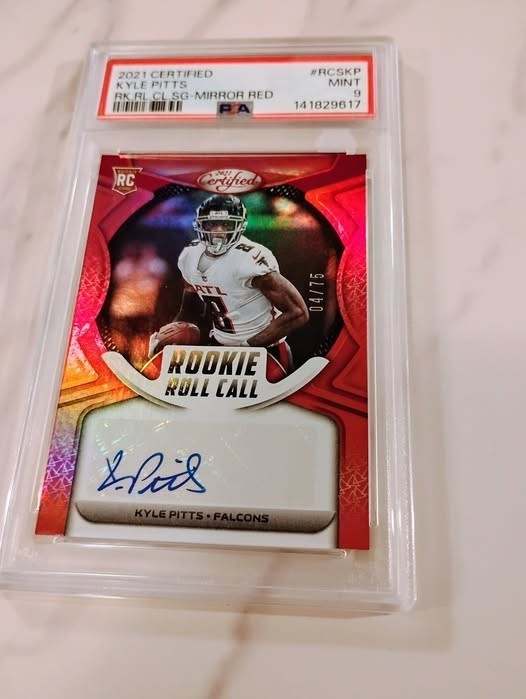 2021 CERIFIED KYLE PITTS # RKSKP PSA MINT 9