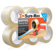 6 Rolls 3" Extra-Wide Clear Shipping Packing Moving Tape 110 yard/330' ea - 2mil