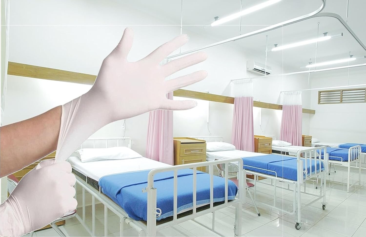 Comfitwear Disposable Latex Gloves, Large, (500 Count)