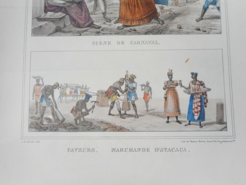 JEAN-BAPTISTE DEBRET Historical Lithograph in Wooden frame with Watermark - Picture 3 of 12