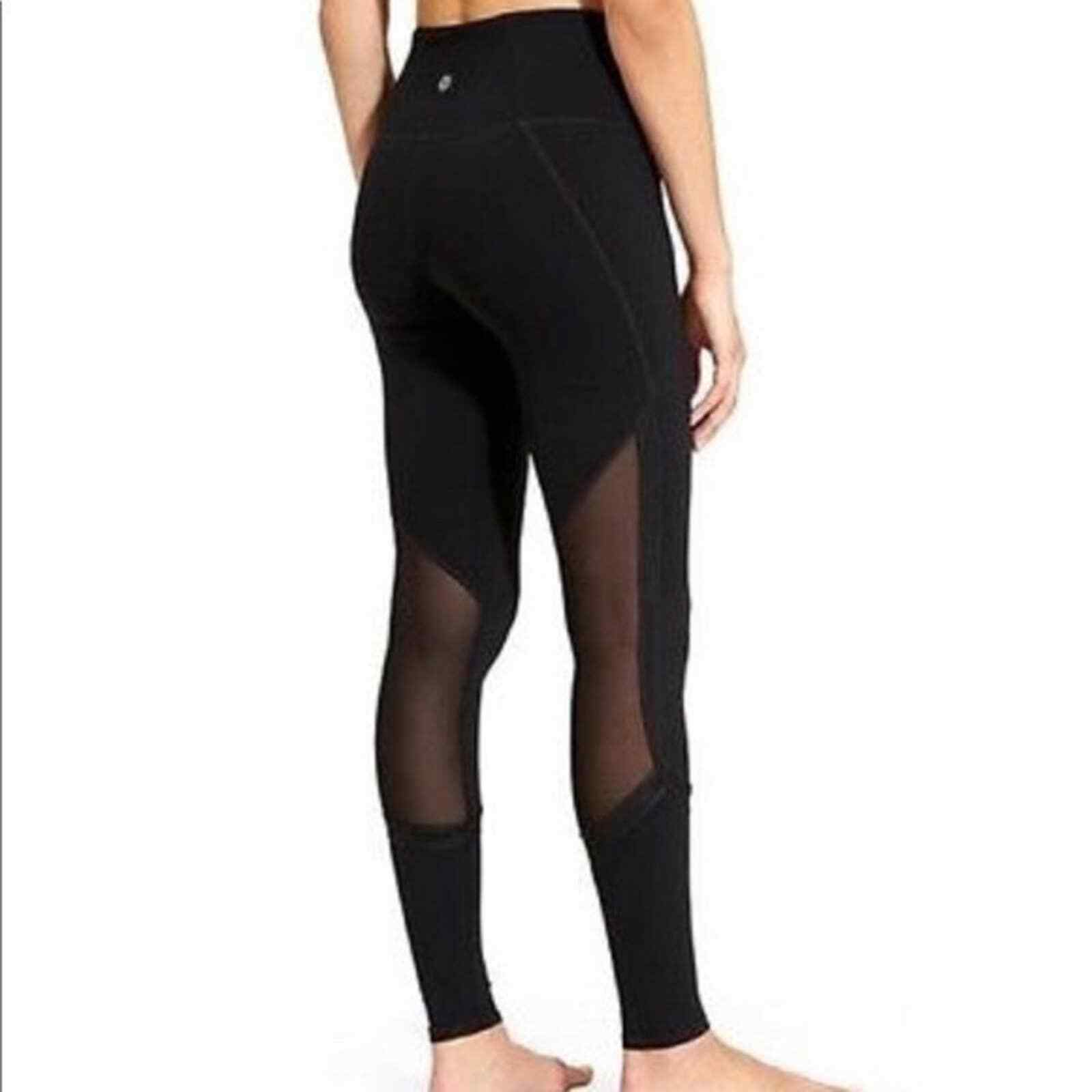 Athleta Pile Mesh High Rise Full Length Leggings Gem