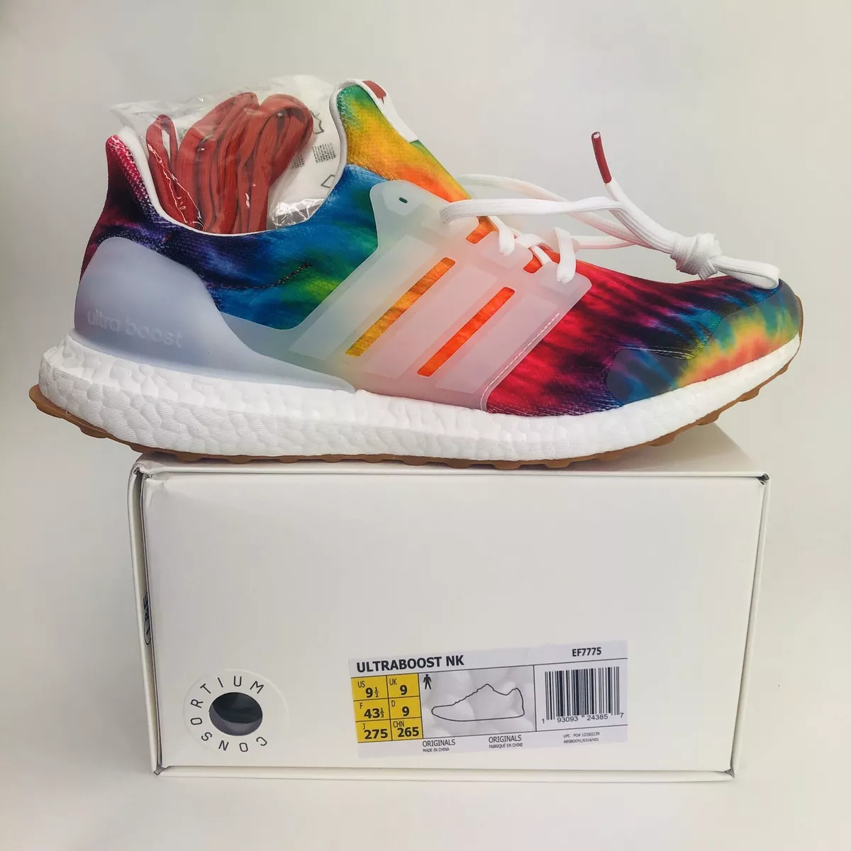 NICE KICKS X ADIDAS CONSORTIUM WOODSTOCK 50 Tie Dye Ultraboost
