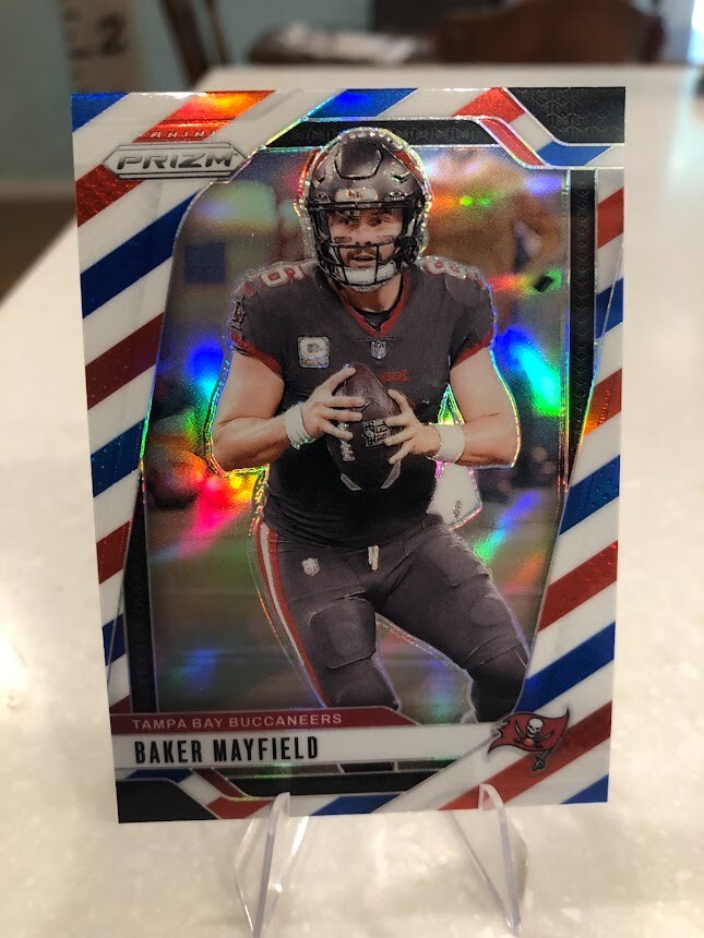 2024 Panini Prizm - Baker Mayfield #268 Red White & Blue Prizm