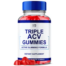 Triple ACV Gummies Supports Active Slimming Formula & Daily Wellness 60 Gummies